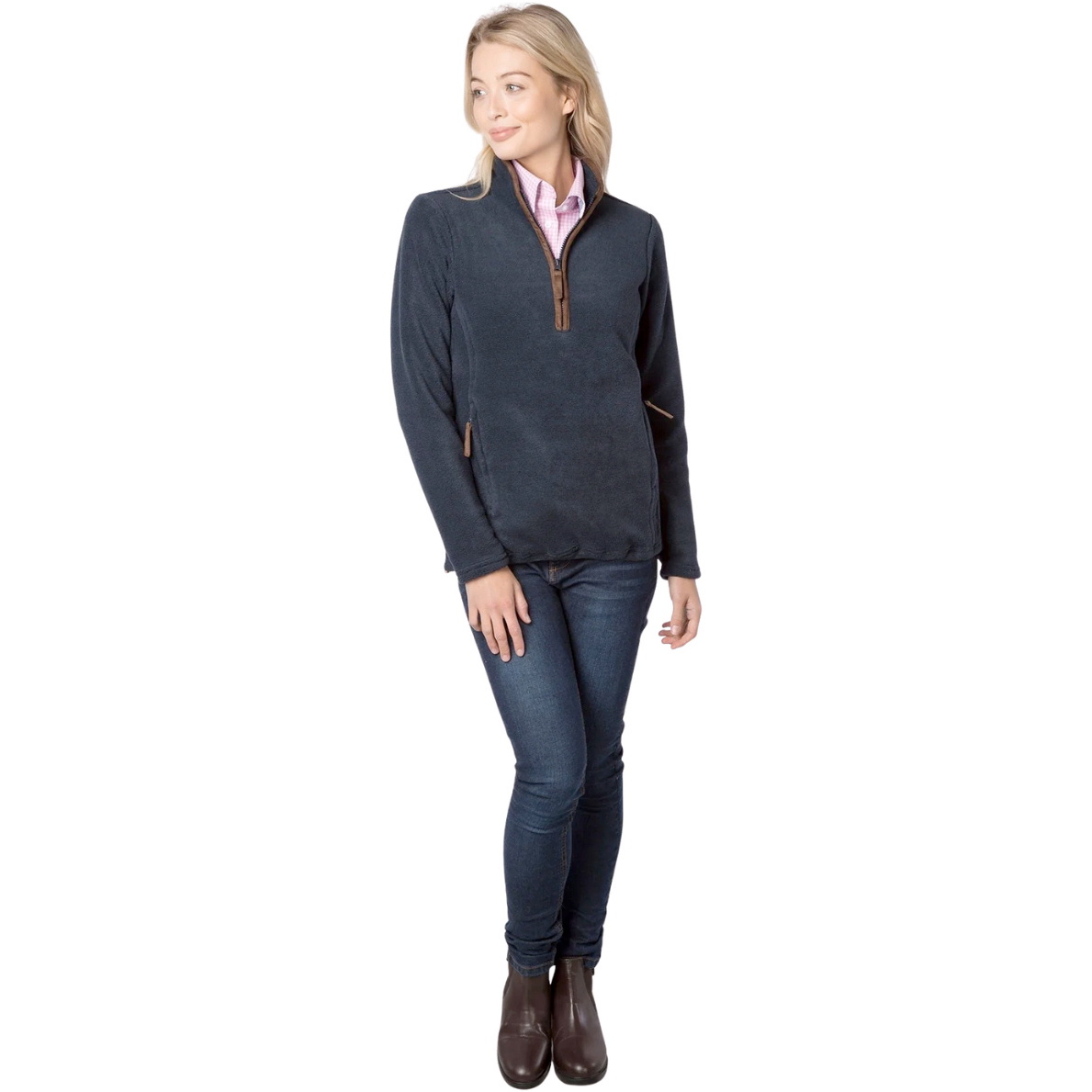 2025 Rydale Damen Huggate Overhead Fleece 405710 - Ink